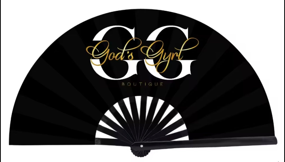 God's Gyrl Folding Hand Fan