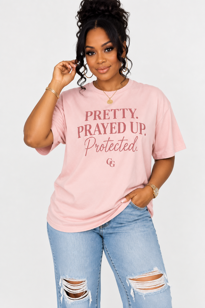 'Pretty. Prayed Up. Protected' Tee