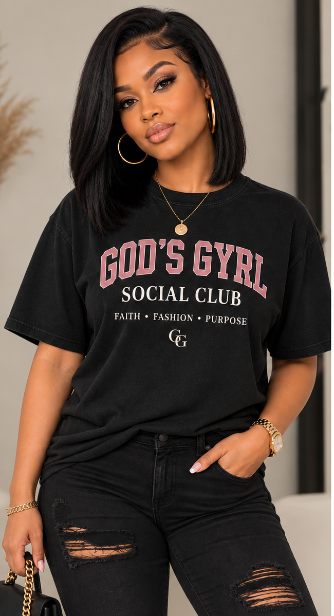 'God's Gyrl Social Club' Tee