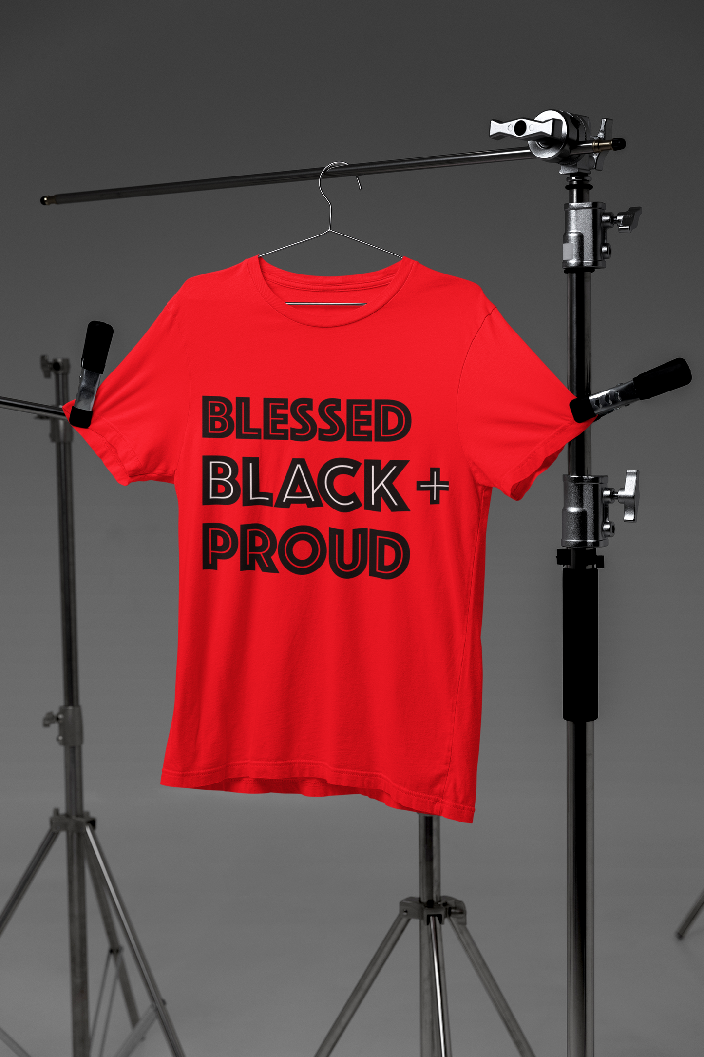 Blessed Black + Proud Tee (Black/White)