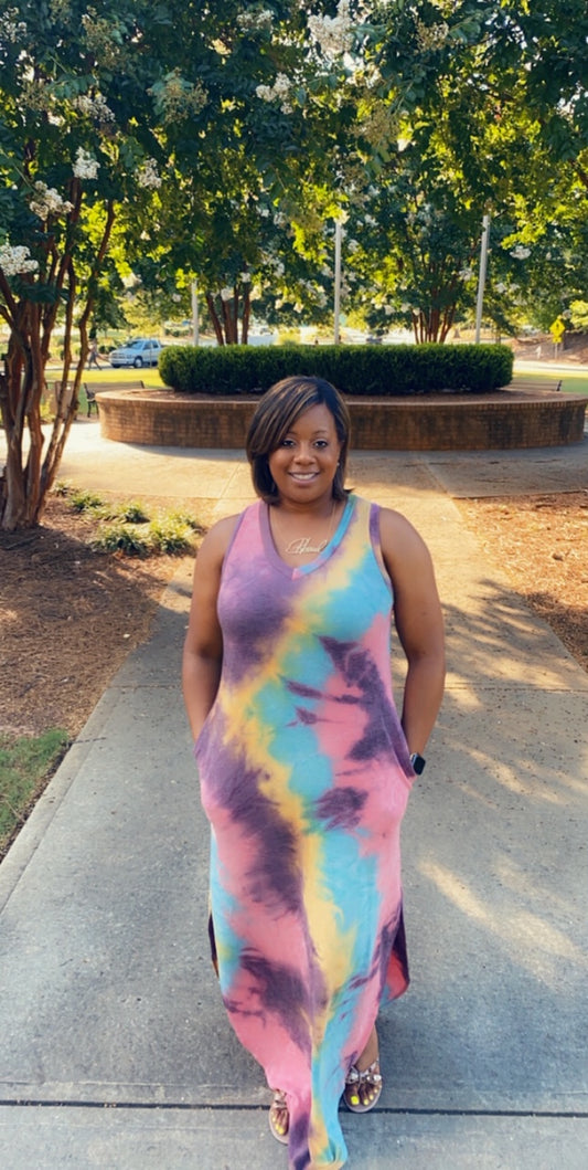Fun Summer Tie Dye Dress!